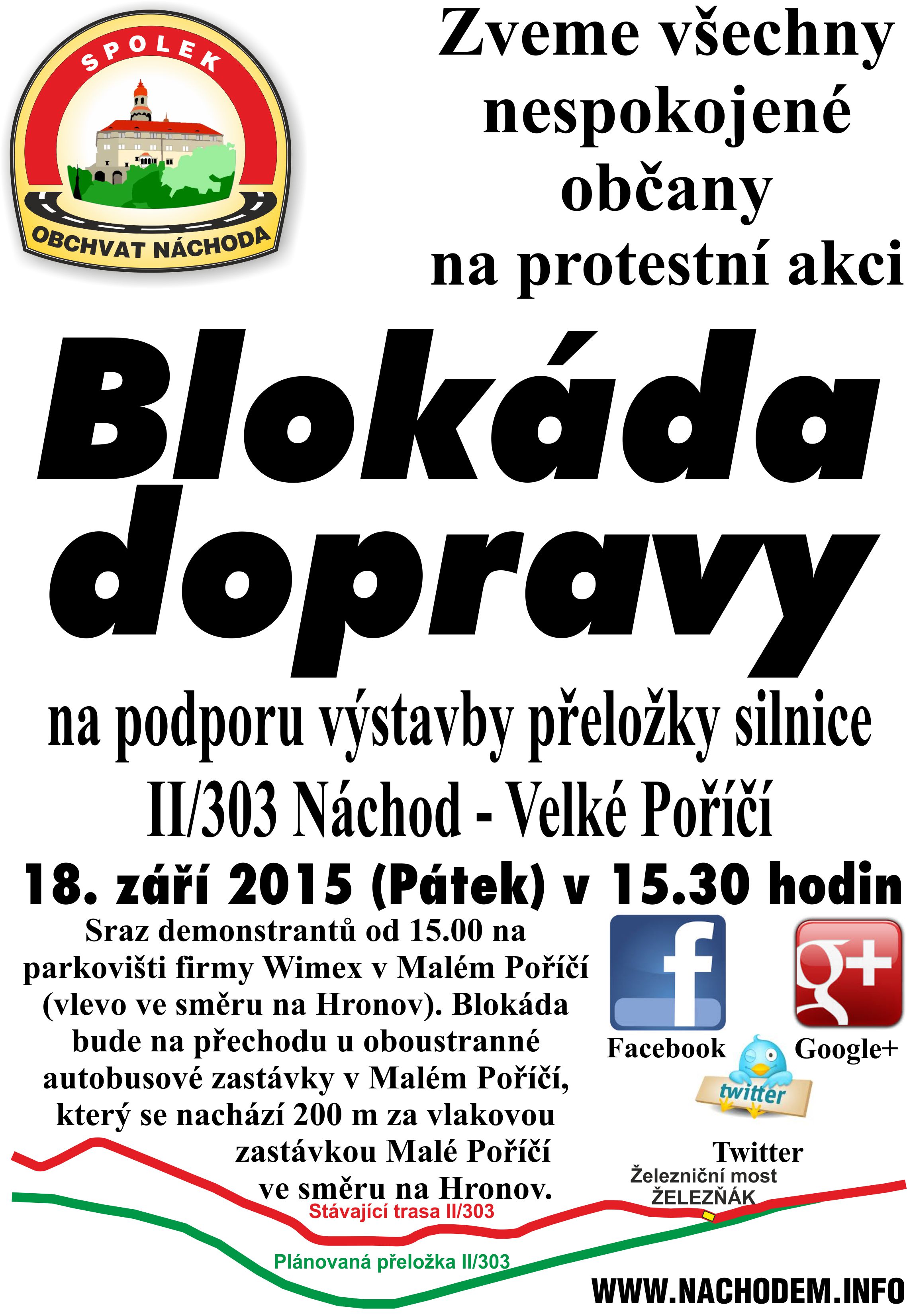 Pozvánka na blokádu 18. 9. 2015